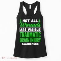 Not All Wounds Are Visible Traumatic Brain Injury Awareness Women's Tank Top thumb 0