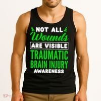 Not All Wounds Are Visible Traumatic Brain Injury Awareness Tank Top thumb 3
