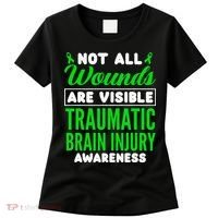 Not All Wounds Are Visible Traumatic Brain Injury Awareness Women's T-Shirt thumb 0