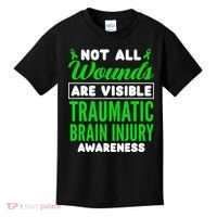 Not All Wounds Are Visible Traumatic Brain Injury Awareness Kids T-Shirt thumb 0