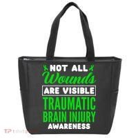 Not All Wounds Are Visible Traumatic Brain Injury Awareness Tote Bag thumb 0