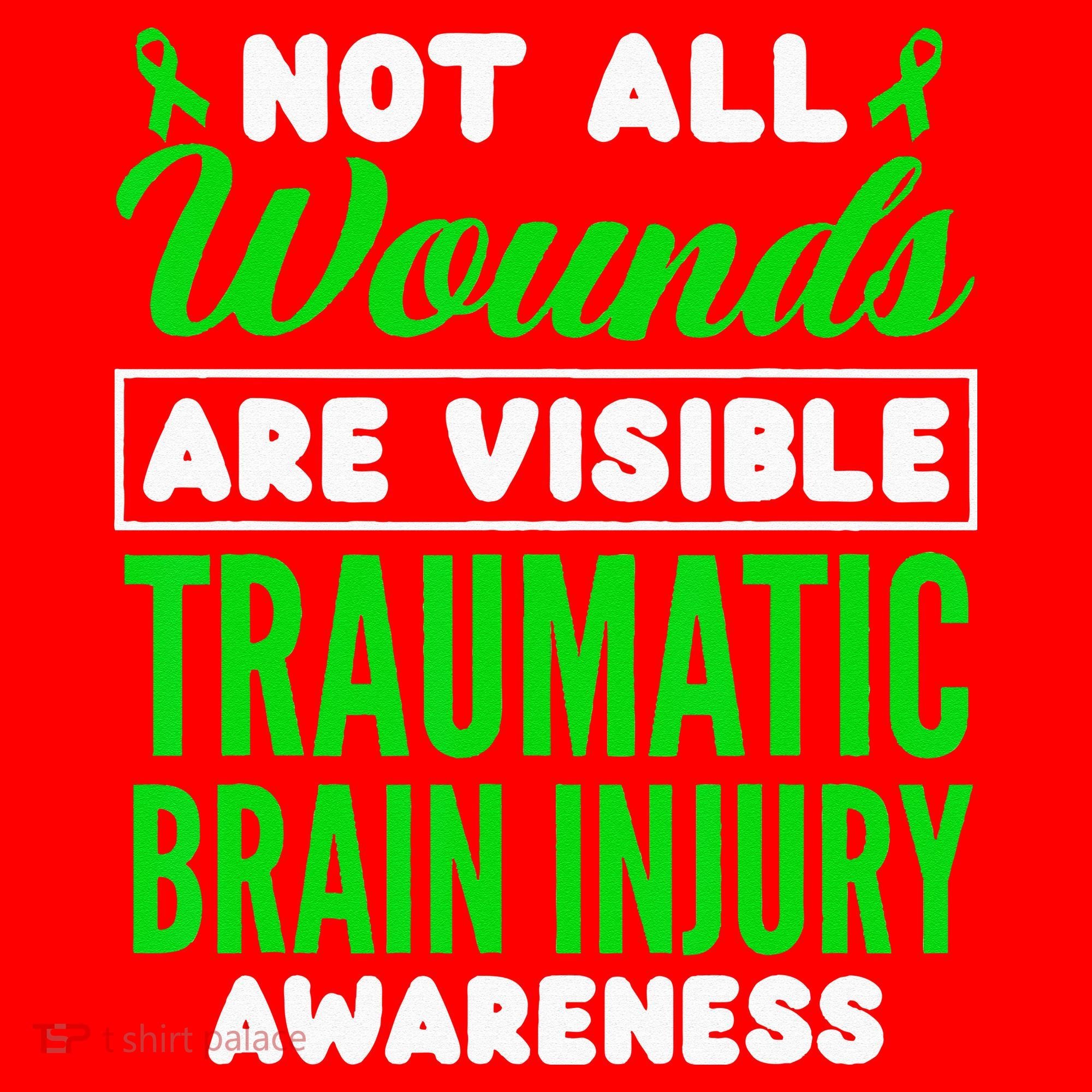 Not All Wounds Are Visible Traumatic Brain Injury Awareness Santa Hat