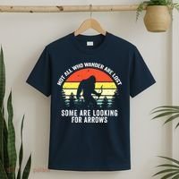 Not All Who Wander Are Lost Bigfoot Archery Bow Men Women T-Shirt thumb 2