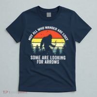 Not All Who Wander Are Lost Bigfoot Archery Bow Men Women T-Shirt thumb 5