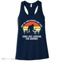 Not All Who Wander Are Lost Bigfoot Archery Bow Men Women Women's Tank Top thumb 0