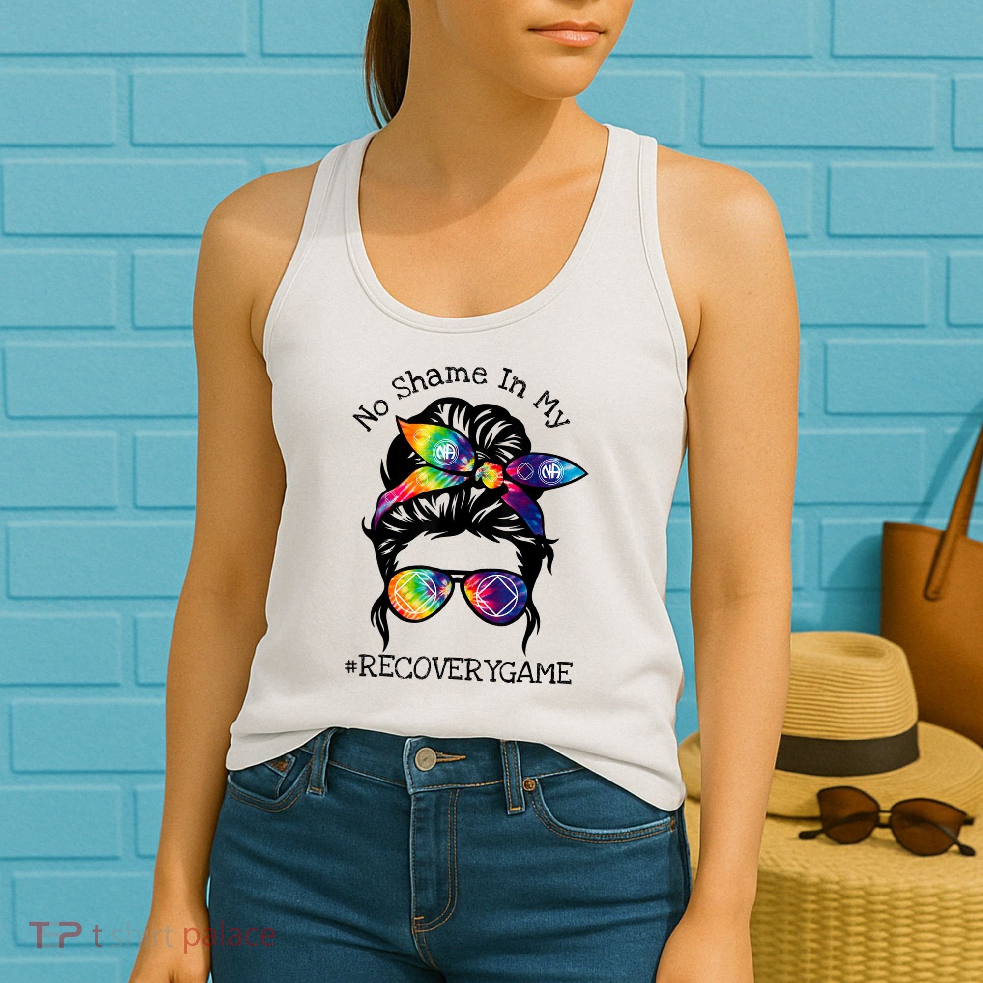 Narcotics Anonymous Womens Sobriety Gifts AA NA Women's Tank Top