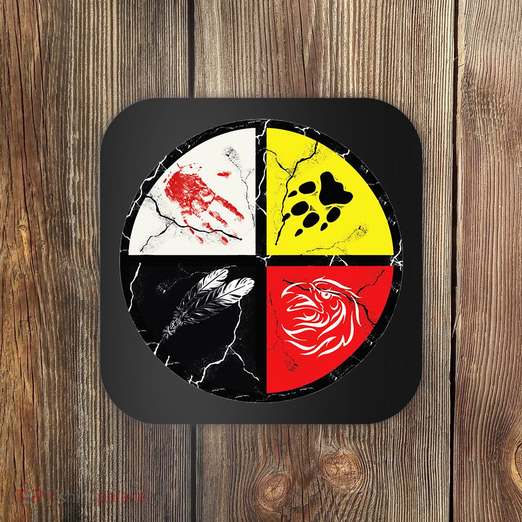 Native American Words Of The Medicine Wheel 1 Coaster