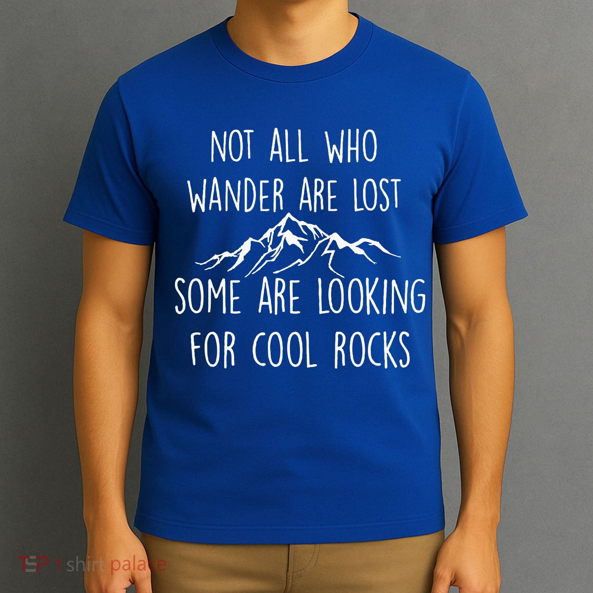 Not All Who Wander Are Lost Some Are Looking For Cool Rocks T-Shirt