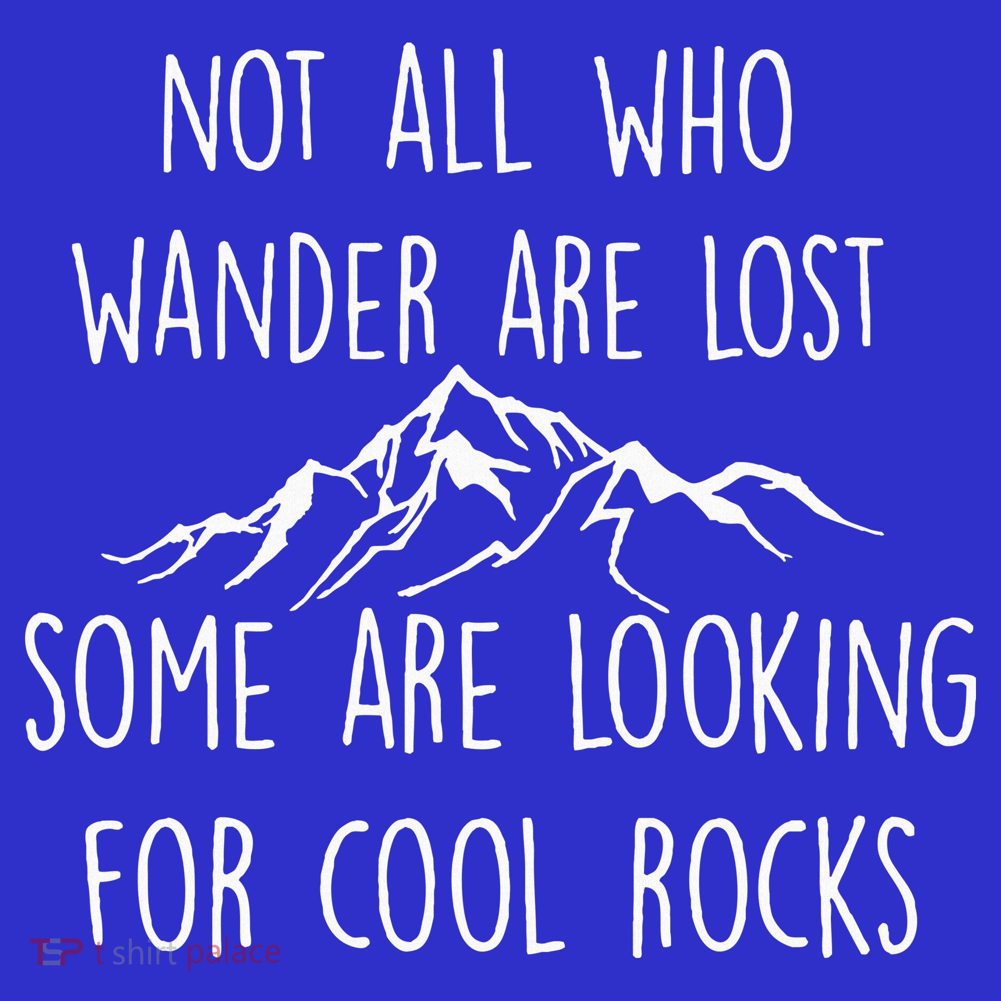 Not All Who Wander Are Lost Some Are Looking For Cool Rocks Women's Tank Top