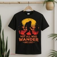 Not All Who Wander Are Lost Bigfoot T-Shirt thumb 2