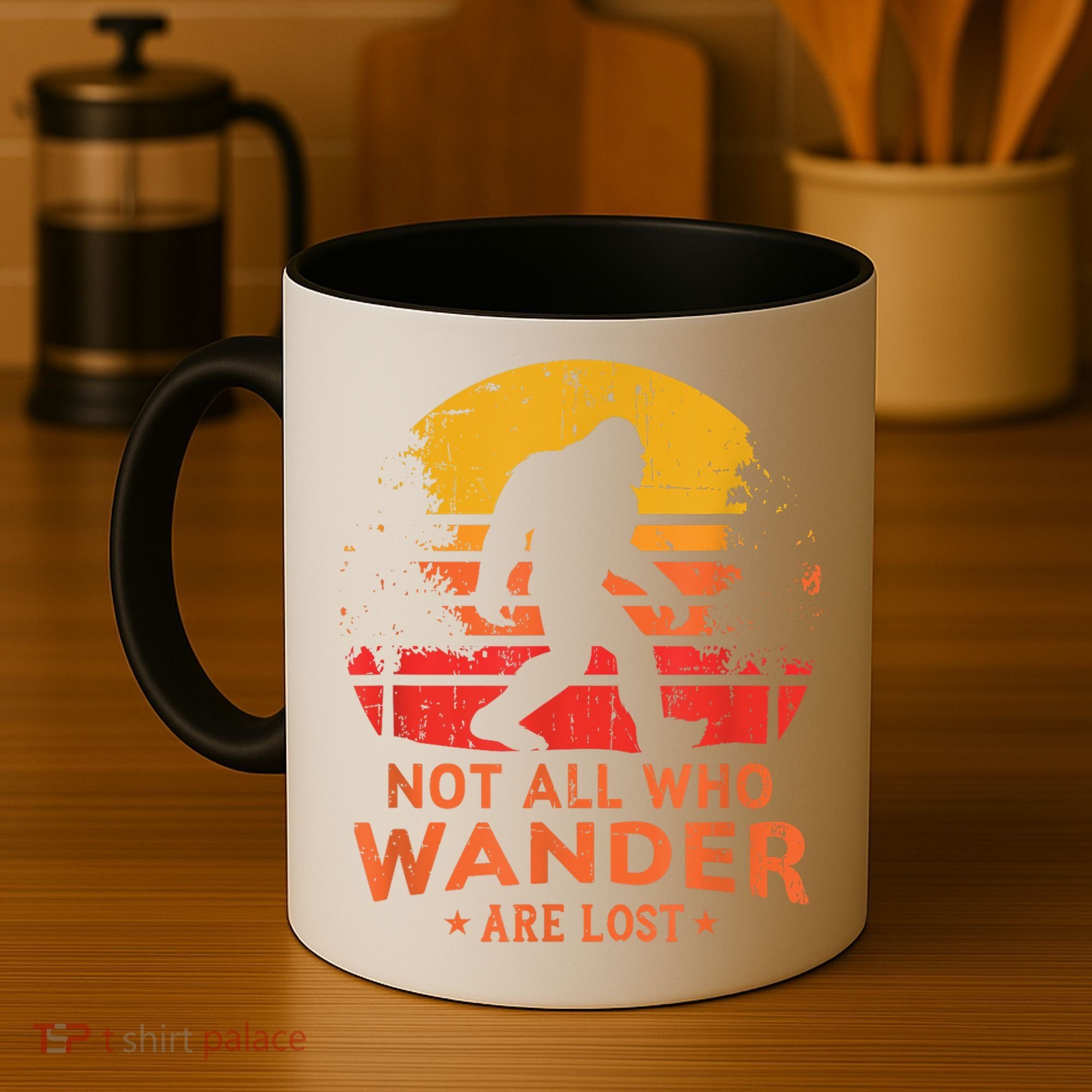 Not All Who Wander Are Lost Bigfoot Coffee Mug