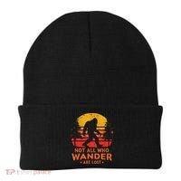 Not All Who Wander Are Lost Bigfoot Beanie thumb 0
