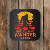 Not All Who Wander Are Lost Bigfoot Coaster thumb 0