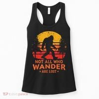 Not All Who Wander Are Lost Bigfoot Women's Tank Top thumb 0