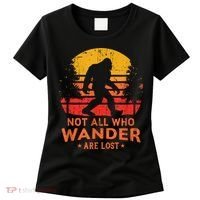 Not All Who Wander Are Lost Bigfoot Women's T-Shirt thumb 0