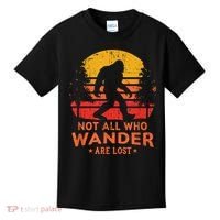 Not All Who Wander Are Lost Bigfoot Kids T-Shirt thumb 0
