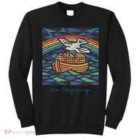 New Beginnings 1955 Noahs Ark Dove Of Peace Rainbow Art Sweatshirt thumb 0