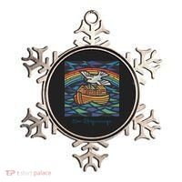 New Beginnings 1955 Noahs Ark Dove Of Peace Rainbow Art Ornament thumb 0