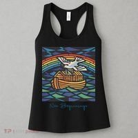 New Beginnings 1955 Noahs Ark Dove Of Peace Rainbow Art Women's Tank Top thumb 3