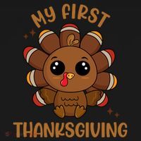 New Born Baby My First Thanksgiving Cute Coaster thumb 2