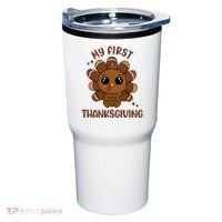 New Born Baby My First Thanksgiving Cute Tumbler thumb 0