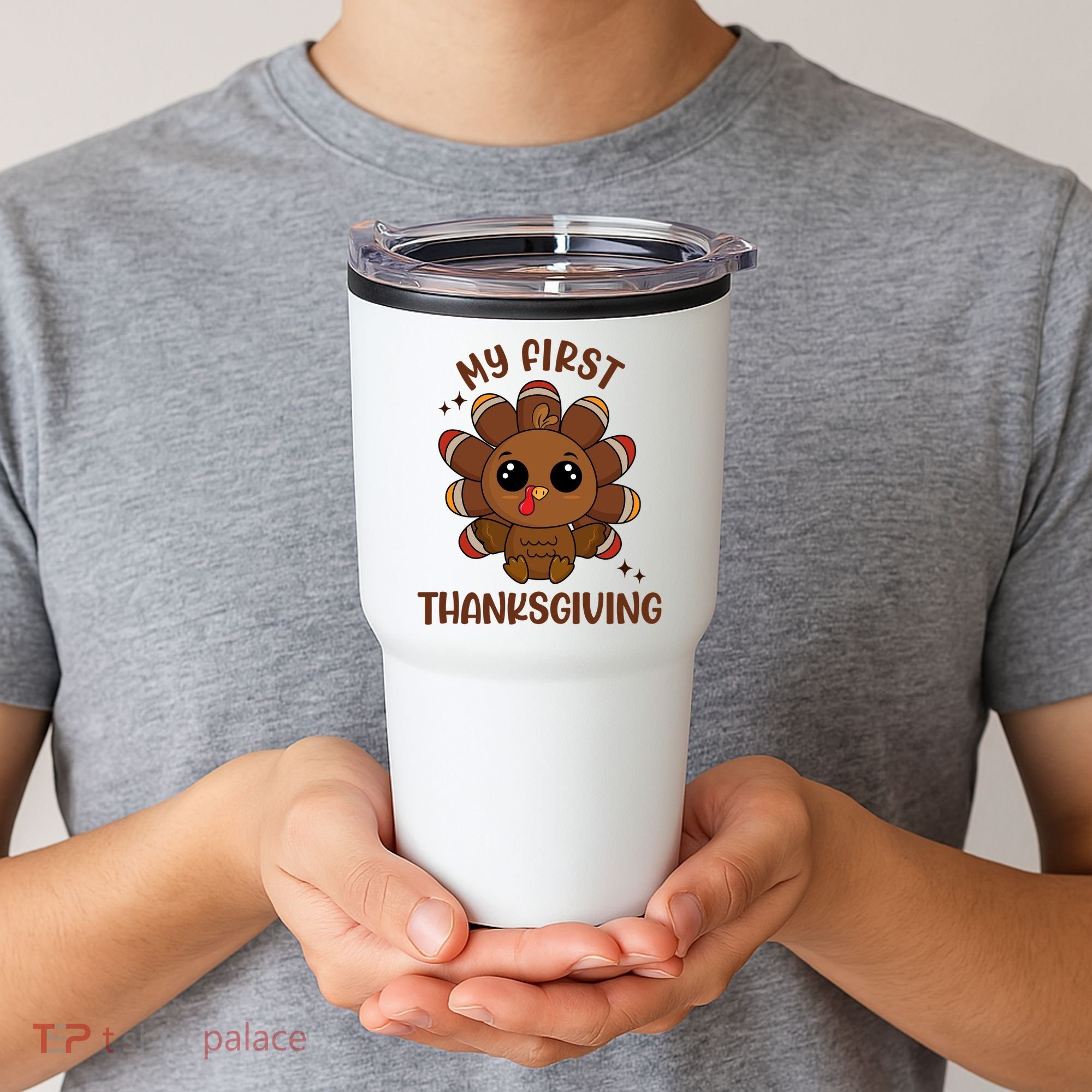 New Born Baby My First Thanksgiving Cute Tumbler