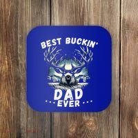 Novelty Big Buck FatherS Day Best Buckin Dad Ever Gift Coaster thumb 0