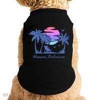 Nassau Bahamas Beach Vacation Spring Break Honeymoon Retro Funny Gift Doggie Tank thumb 0