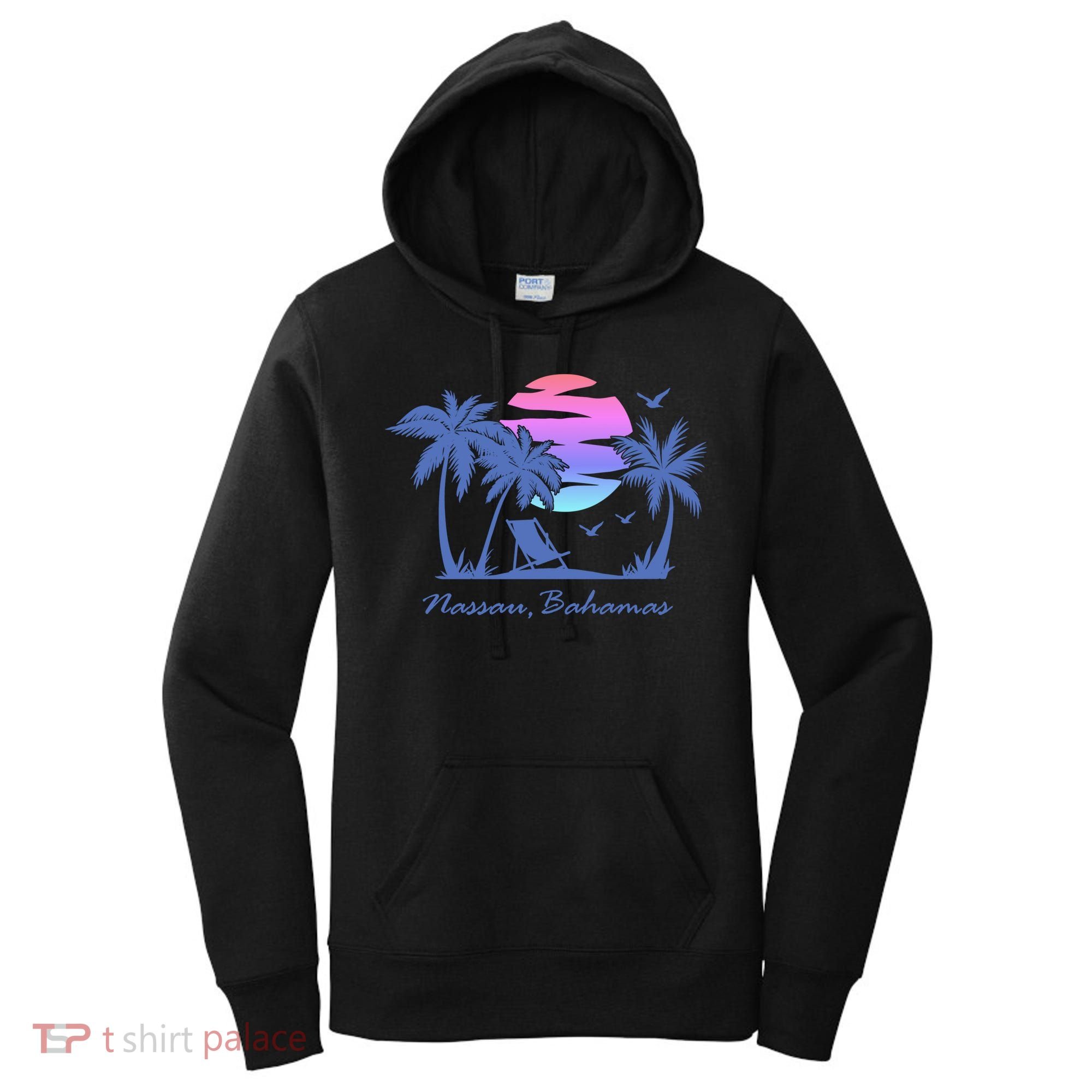 Nassau Bahamas Beach Vacation Spring Break Honeymoon Retro Funny Gift Women's Hoodie