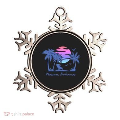 Nassau Bahamas Beach Vacation Spring Break Honeymoon Retro Funny Gift Ornament