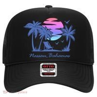 Nassau Bahamas Beach Vacation Spring Break Honeymoon Retro Funny Gift Hat thumb 0
