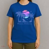 Nassau Bahamas Beach Vacation Spring Break Honeymoon Retro Funny Gift T-Shirt thumb 4