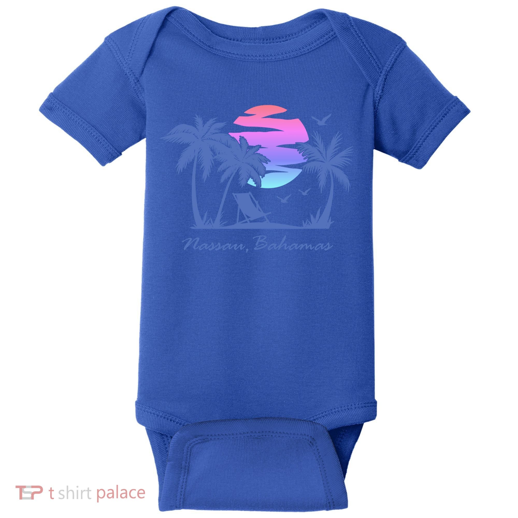 Nassau Bahamas Beach Vacation Spring Break Honeymoon Retro Funny Gift Baby Bodysuit