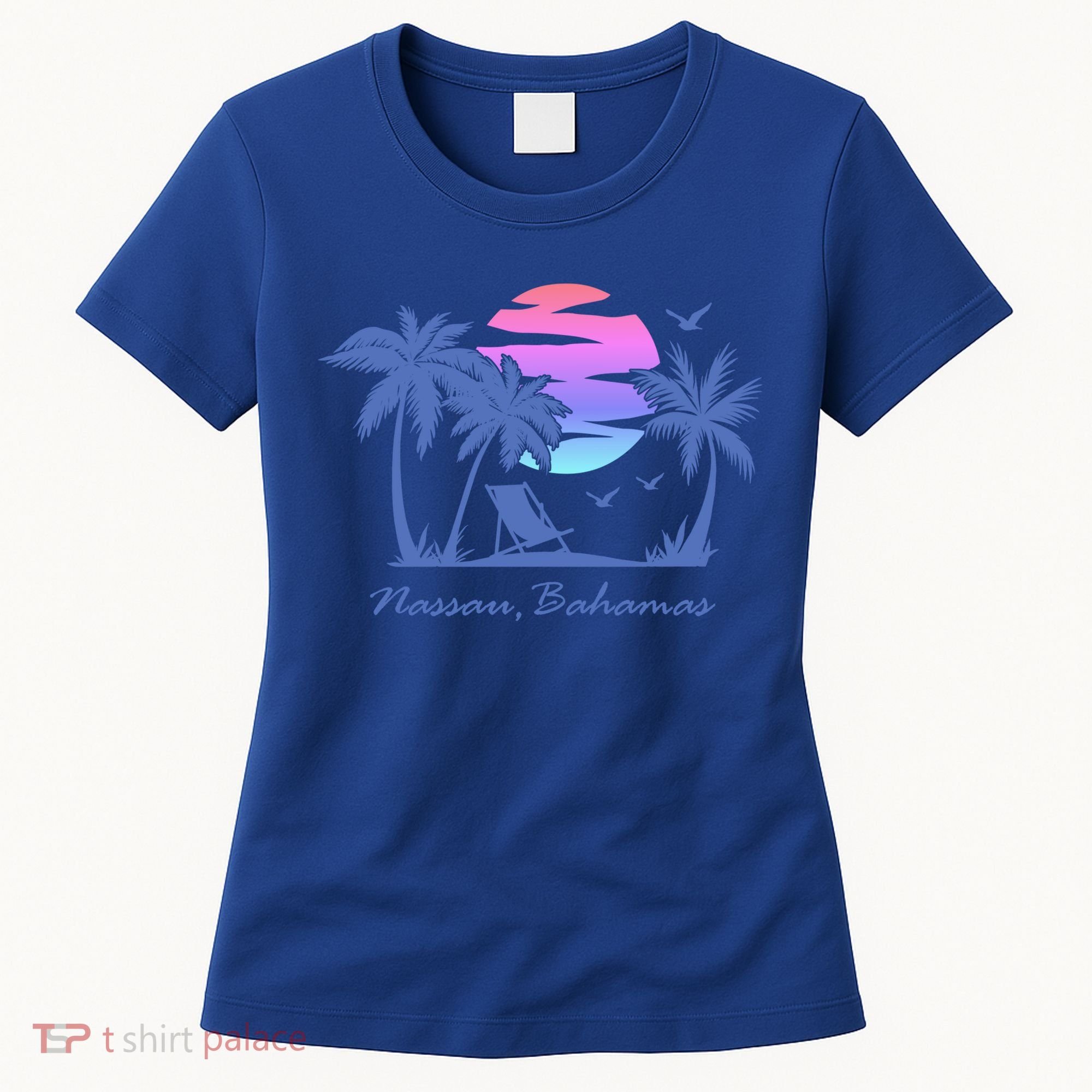 Nassau Bahamas Beach Vacation Spring Break Honeymoon Retro Funny Gift Women's T-Shirt