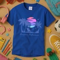 Nassau Bahamas Beach Vacation Spring Break Honeymoon Retro Funny Gift Kids T-Shirt thumb 3