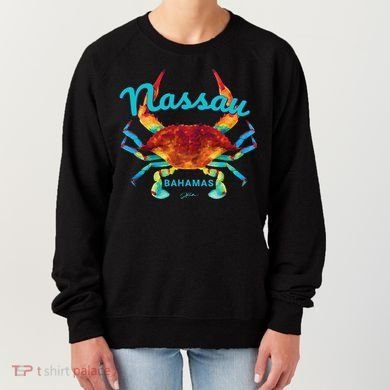 Nassau, Bahamas, Blue Crab Women's Sweatshirt