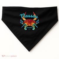 Nassau, Bahamas, Blue Crab USA-Made Doggie Bandana thumb 0