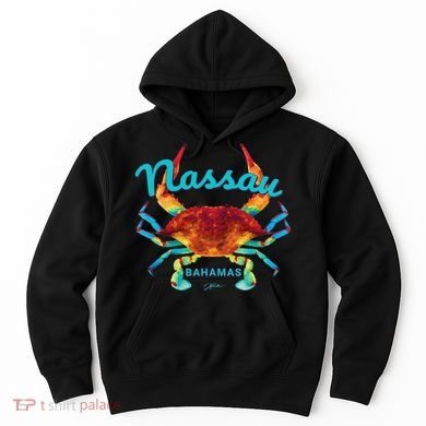 Nassau, Bahamas, Blue Crab Hoodie