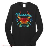 Nassau, Bahamas, Blue Crab Long Sleeve Shirt thumb 0