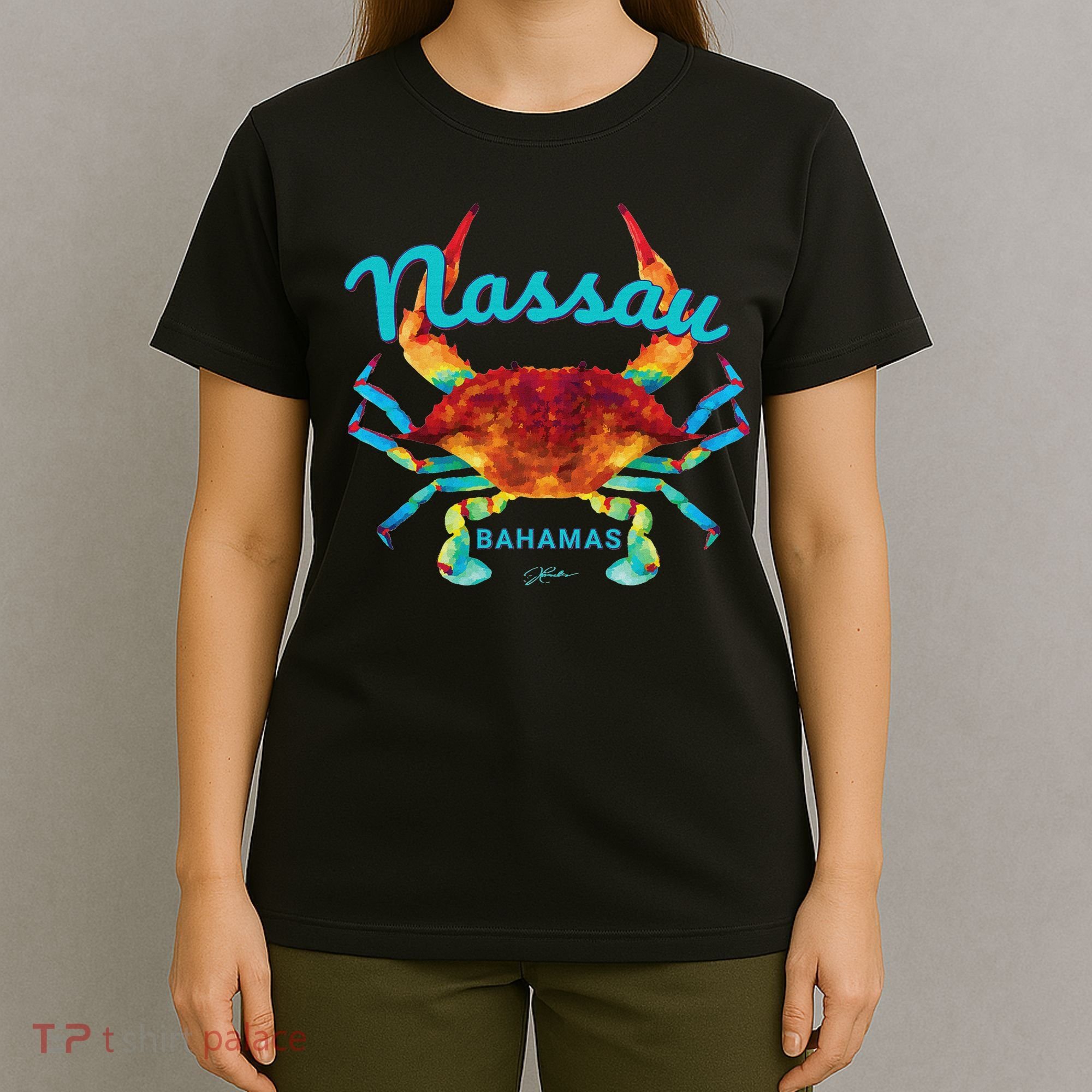 Nassau, Bahamas, Blue Crab T-Shirt