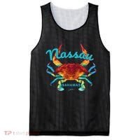 Nassau, Bahamas, Blue Crab Mesh Reversible Basketball Jersey Tank thumb 0