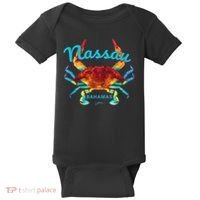 Nassau, Bahamas, Blue Crab Baby Bodysuit thumb 0