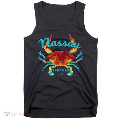 Nassau, Bahamas, Blue Crab Tank Top