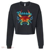 Nassau, Bahamas, Blue Crab Cropped Pullover Crew thumb 0