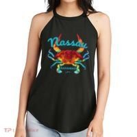 Nassau, Bahamas, Blue Crab Women's Perfect Tri Rocker Tank thumb 2