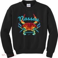 Nassau, Bahamas, Blue Crab Kids Sweatshirt thumb 0