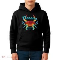 Nassau, Bahamas, Blue Crab Kids Hoodie thumb 4