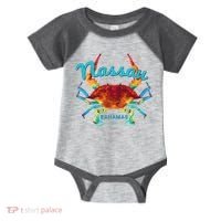 Nassau, Bahamas, Blue Crab Infant Baby Jersey Bodysuit thumb 0