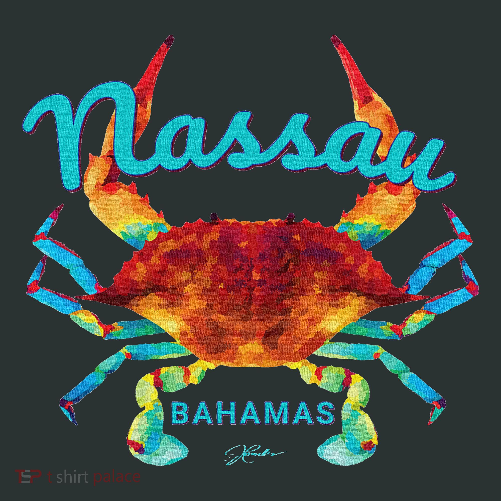 Nassau, Bahamas, Blue Crab Infant Baby Jersey Bodysuit