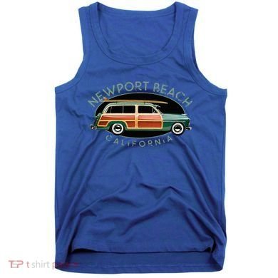 Newport Beach California Vintage Surfing Tank Top